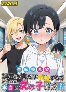 <エロ漫画>性転換希望調査に僕だけ希望するで出した結果、本当に女の子になってしまった話 モザイク版/作：[コミック宴]